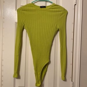 SHEIN one piece body suit green